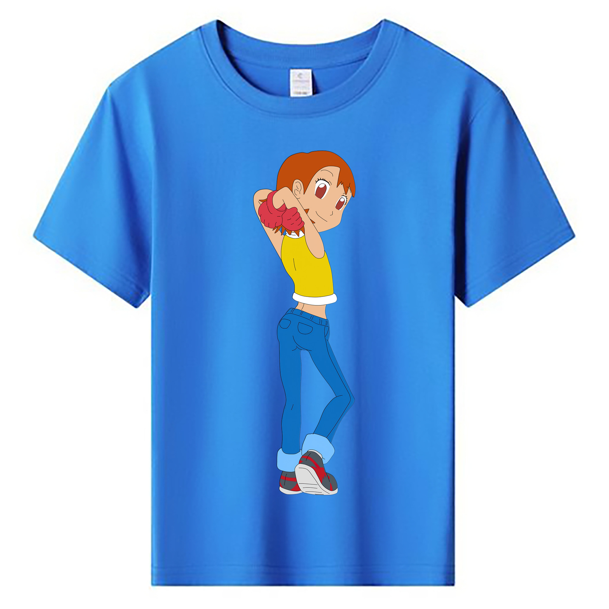 （画像用） Digimon デジタルモンスター/デジモン 綿100％キッズTシャツ（フロントプリント）